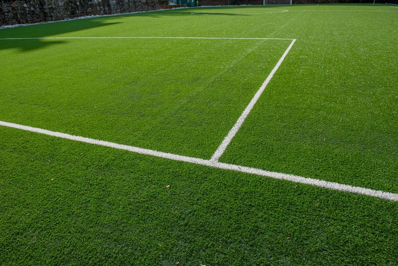 sports field with artificial grass